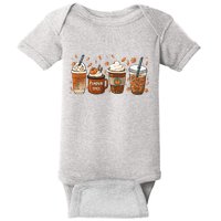 Fall Coffee Pumpkin Spice Lover Baby Bodysuit