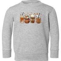 Fall Coffee Pumpkin Spice Lover Toddler Sweatshirt