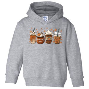 Fall Coffee Pumpkin Spice Lover Toddler Hoodie