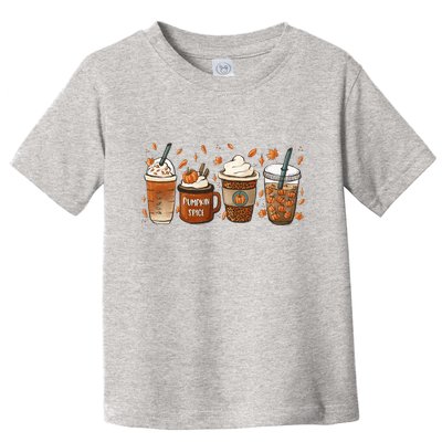 Fall Coffee Pumpkin Spice Lover Toddler T-Shirt