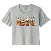 Fall Coffee Pumpkin Spice Lover Women's Crop Top Tee