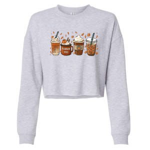 Fall Coffee Pumpkin Spice Lover Cropped Pullover Crew