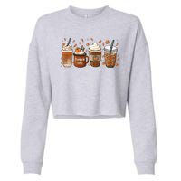 Fall Coffee Pumpkin Spice Lover Cropped Pullover Crew