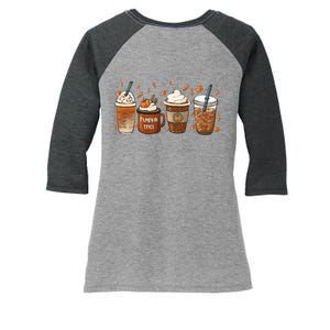 Fall Coffee Pumpkin Spice Lover Women's Tri-Blend 3/4-Sleeve Raglan Shirt