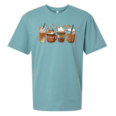 Fall Coffee Pumpkin Spice Lover Sueded Cloud Jersey T-Shirt