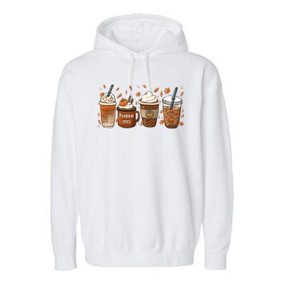 Fall Coffee Pumpkin Spice Lover Garment-Dyed Fleece Hoodie