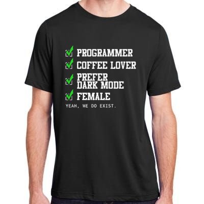 Funny Computer Programmer Software Developer For Women Adult ChromaSoft Performance T-Shirt