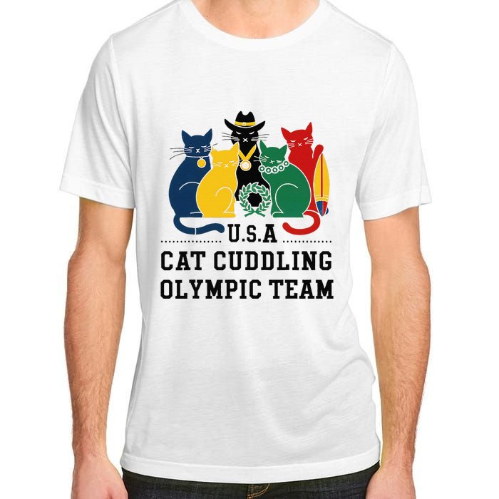 Funny Cat Quote Cat Cuddling Team Cool Adult ChromaSoft Performance T-Shirt