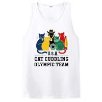 Funny Cat Quote Cat Cuddling Team Cool PosiCharge Competitor Tank