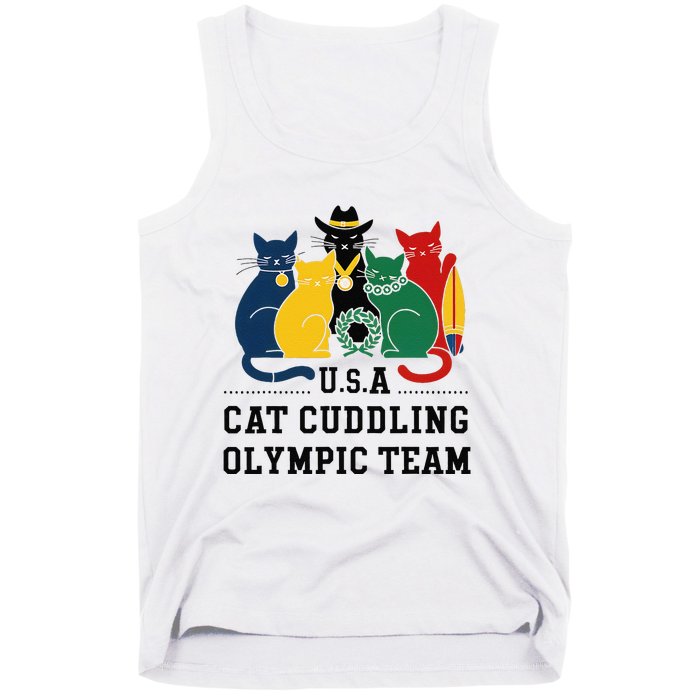 Funny Cat Quote Cat Cuddling Team Cool Tank Top