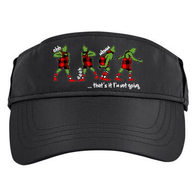 Funny Christmas Quotes ThatS It IM Not Going Gift Adult Drive Performance Visor