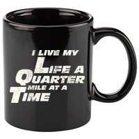 Fast Car Quote I Live My Life A Quarter Mile At A Time Gift 11oz C Handle Ceramic Mug