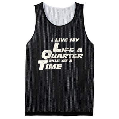 Fast Car Quote I Live My Life A Quarter Mile At A Time Gift Mesh Reversible Basketball Jersey Tank