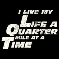 Fast Car Quote I Live My Life A Quarter Mile At A Time Gift Zip Tote Bag