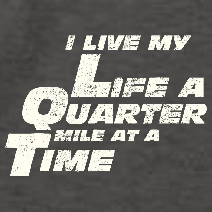 Fast Car Quote I Live My Life A Quarter Mile At A Time Gift Vector Backpack