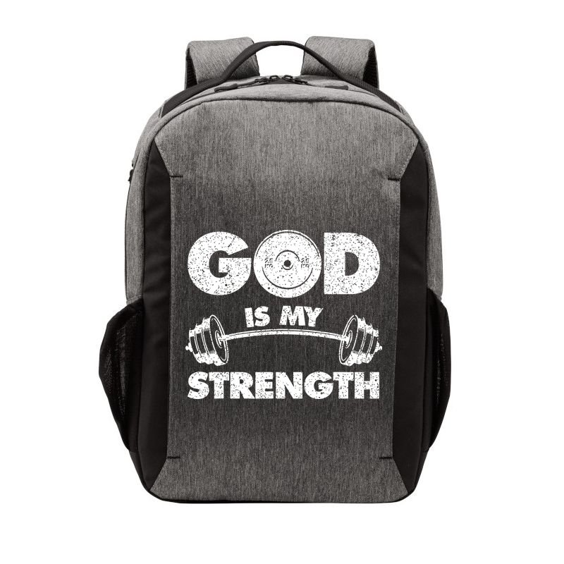 Funny Christian Quote God Is My Strength Vector Backpack