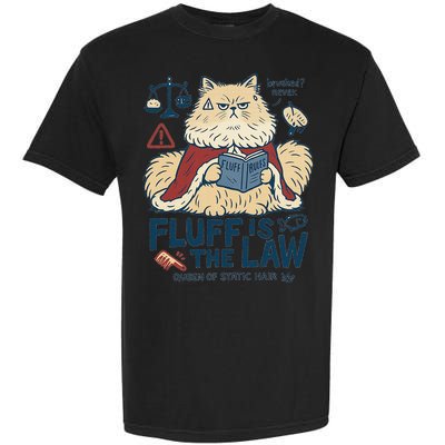 Fluffy Cat Queen Of Static Hair Gift Garment-Dyed Heavyweight T-Shirt