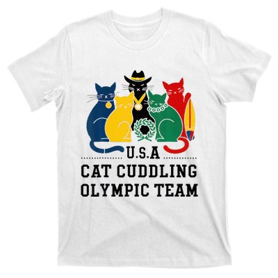 Funny Cat Quote Cat Cuddling Team Cool T-Shirt