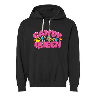 Funny Candy Queen Gift For Lollipop Lover Sweet Tooth Women Garment-Dyed Fleece Hoodie