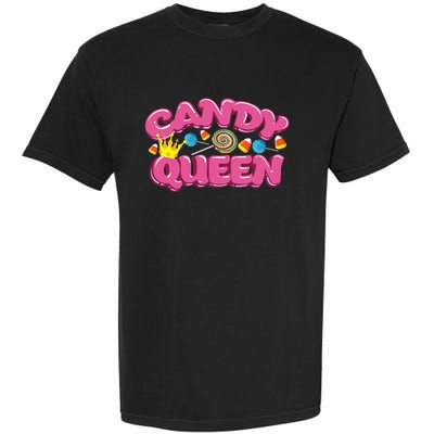 Funny Candy Queen Gift For Lollipop Lover Sweet Tooth Women Garment-Dyed Heavyweight T-Shirt