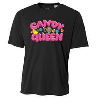 Funny Candy Queen Gift For Lollipop Lover Sweet Tooth Women Cooling Performance Crew T-Shirt