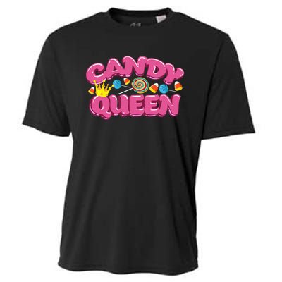 Funny Candy Queen Gift For Lollipop Lover Sweet Tooth Women Cooling Performance Crew T-Shirt