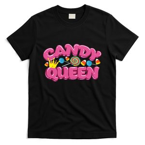 Funny Candy Queen Gift For Lollipop Lover Sweet Tooth Women T-Shirt