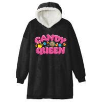 Funny Candy Queen Gift For Lollipop Lover Sweet Tooth Women Hooded Wearable Blanket