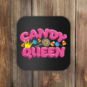 Funny Candy Queen Gift For Lollipop Lover Sweet Tooth Women Coaster