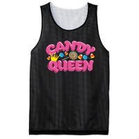 Funny Candy Queen Gift For Lollipop Lover Sweet Tooth Women Mesh Reversible Basketball Jersey Tank