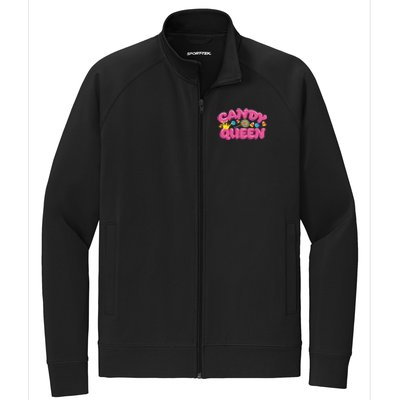 Funny Candy Queen Gift For Lollipop Lover Sweet Tooth Women Stretch Full-Zip Cadet Jacket