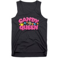 Funny Candy Queen Gift For Lollipop Lover Sweet Tooth Women Tank Top