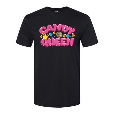 Funny Candy Queen Gift For Lollipop Lover Sweet Tooth Women Softstyle CVC T-Shirt