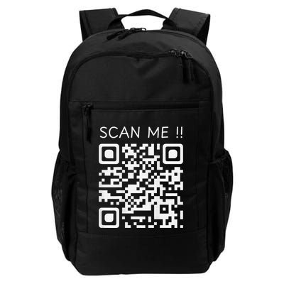 Funny Chill Qr Scan Code Humor Guy Hidden Joke Message Daily Commute Backpack