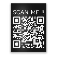 Funny Chill Qr Scan Code Humor Guy Hidden Joke Message Poster