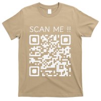 Funny Chill Qr Scan Code Humor Guy Hidden Joke Message T-Shirt