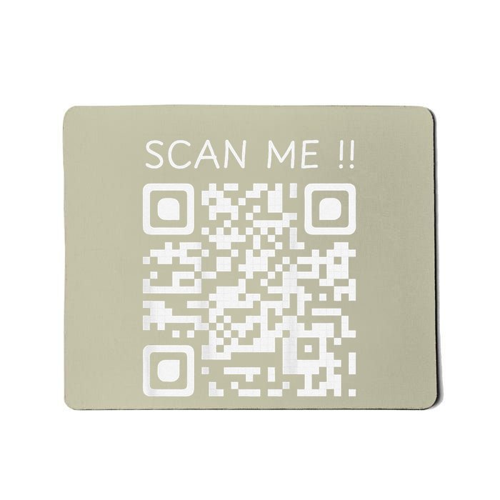 Funny Chill Qr Scan Code Humor Guy Hidden Joke Message Mousepad