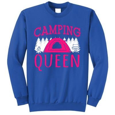 Funny Camping Queen Rv Life Camper Adventure Nature Gift Sweatshirt