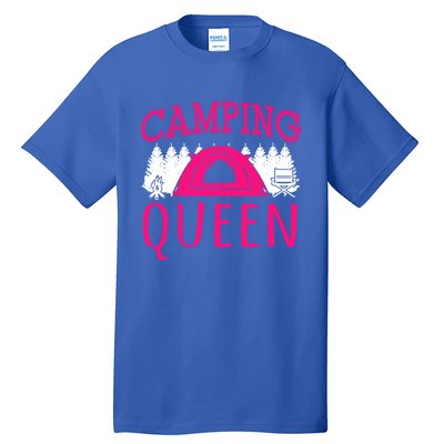 Funny Camping Queen Rv Life Camper Adventure Nature Gift Tall T-Shirt