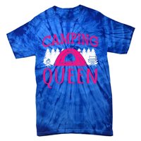 Funny Camping Queen Rv Life Camper Adventure Nature Gift Tie-Dye T-Shirt