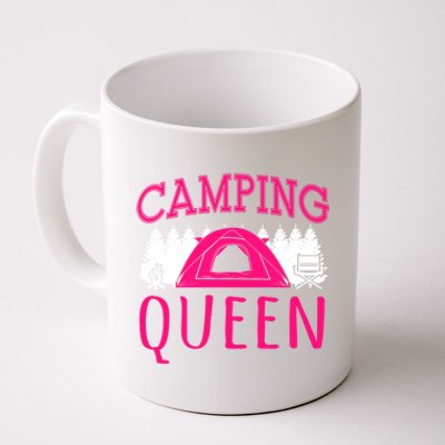 Funny Camping Queen Rv Life Camper Adventure Nature Gift Coffee Mug