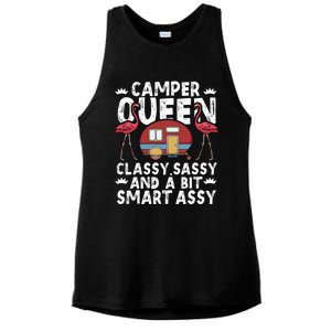 Funny Camper Queen Sassy Gift Rv Camping Lovers Cute Gift Ladies PosiCharge Tri-Blend Wicking Tank