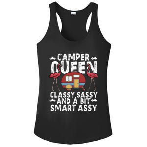 Funny Camper Queen Sassy Gift Rv Camping Lovers Cute Gift Ladies PosiCharge Competitor Racerback Tank