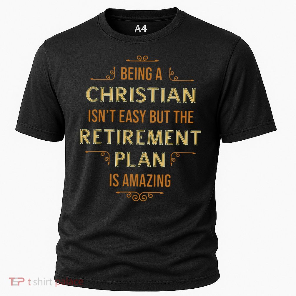 Funny Christian Quote Being A Christian Isn't Easy Performance Shirt
