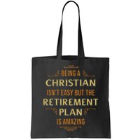 Funny Christian Quote Being A Christian Isn't Easy Bag