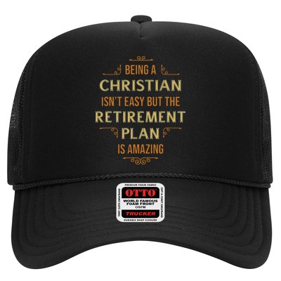 Funny Christian Quote Being A Christian Isn't Easy Trucker Hat