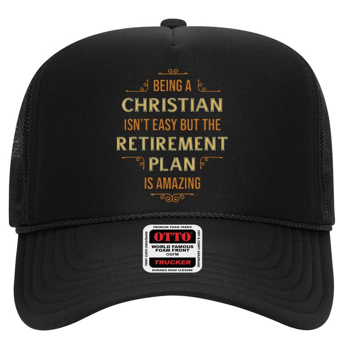 Funny Christian Quote Being A Christian Isn't Easy Trucker Hat