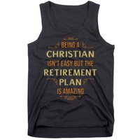 Funny Christian Quote Being A Christian Isn't Easy Tank Top