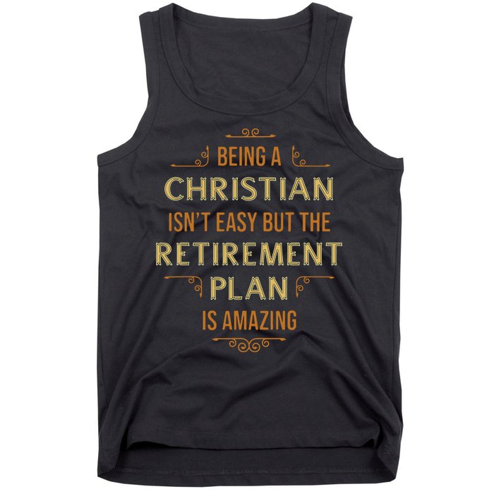 Funny Christian Quote Being A Christian Isn't Easy Tank Top