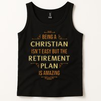 Funny Christian Quote Being A Christian Isn't Easy Tank Top